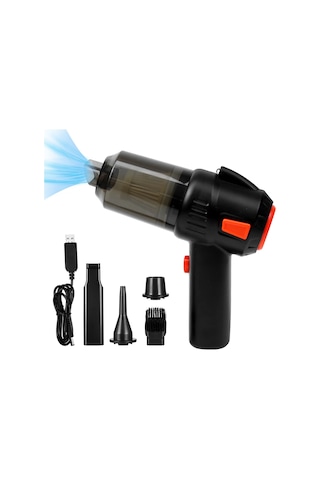 Suofeng Kablosuz Şarjlı Araç Ve Ev İçin Güçlü 6000pa El Tipi Süpürge Led Aydınlatmalı