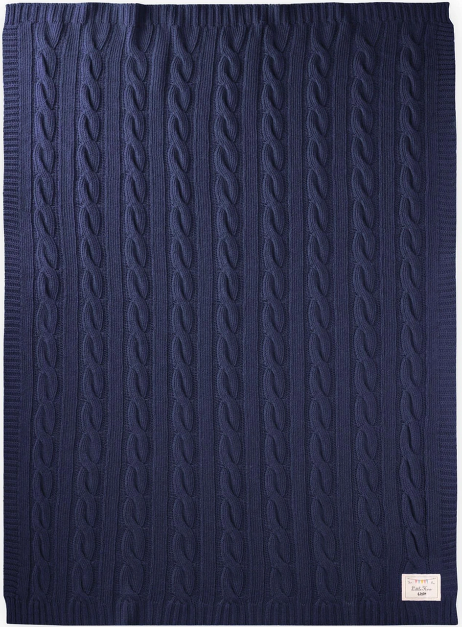 Selanik Triko Battaniye 80x100 +/-5 Cm İndigo Mavi Indigo