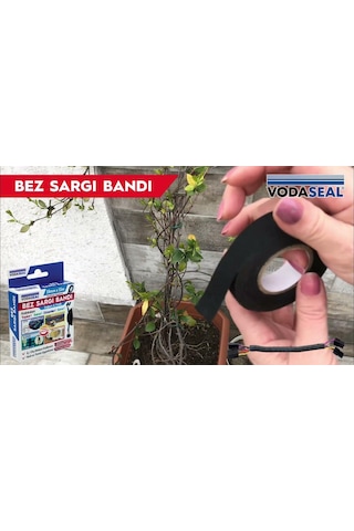 Vodaseal Yapışkanlı Bez Sargı Bandı Kablo Toplayıcı - 19 Mm X 15 Mt.