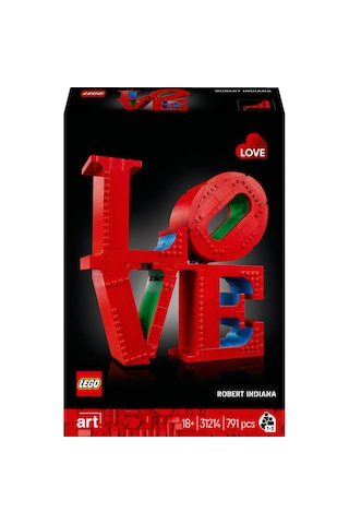 LEGO ® Art LOVE 31214 - Yetişkinler için Koleksiyonluk ve Dekoratif Tablo Yapım Seti (791 Parça)