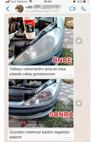 Kraftech Araba Buharlı Far Temizleme Seti Kupa Isıtıcı ve Huni