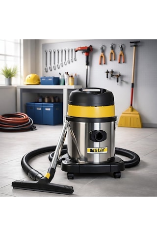 Islak Ve Kuru Elektrikli Süpürge 3420 Wd Metal