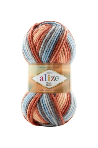 Superlana Maxi Batik 5 Li Paket 7922 Kazak Hırka Ve Atkı İçin Kalın Örgü İpliği