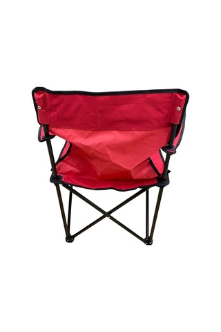 Rejisör Çantalı Kamp Piknik Sandalyesi Kırmızı