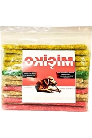Renkli Çubuk Köpek Ödülü 14 Cm Uzunlukta, 100 Gram