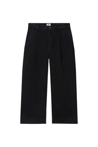 Obey Oliver Denim Pleated Pant: %100 Pamuklu Erkek Pantolonu - Şık Ve Rahat Siyah