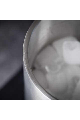 Wondernest Paslanmaz Çelik Şarap Kovası, Çift Bölmeli Buz Bar Ev & Şampanya Soğutucu