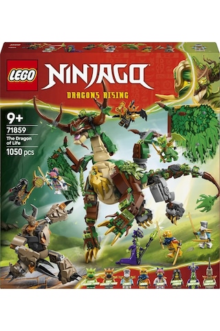 LEGO® NINJAGO® Yaşam Ejderhası 71859 - 9 Yaş ve Üzeri Çocuklar için 8 Minifigür İçeren Yaratıcı Oyuncak Yapım Seti (1050 Parça)