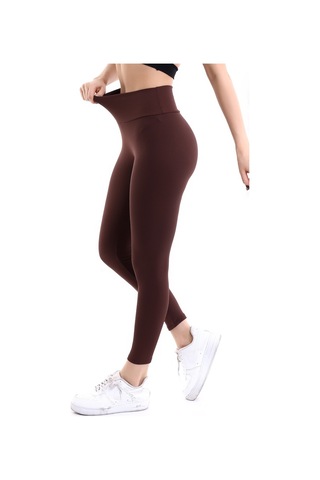 Winmoda34 Şardonlu Fitilli Kadın Termal Tayt Kahve