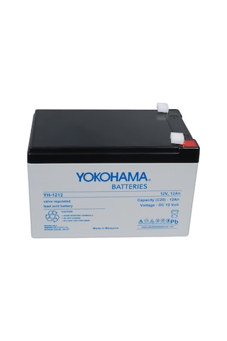 Yokohama 12volt 12amper Akü Yh-1212 151x98x95mm