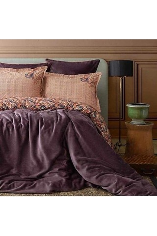 Apricitas Home My Touch Antica Mürdüm Battaniyeli Nevresim Takımı Ç.k