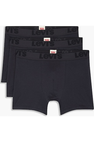 Levi's Levis 3'lü Erkek Siyah Boxer Siyah