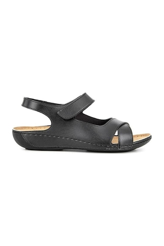 Muya Flores 32240-430 Anatomik Taban Kadın Sandalet Siyah 36-40 Siyah