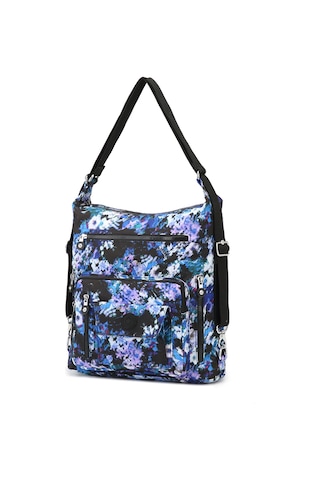 Smart Bags Büyük Boy Su Geçirmez Krınkıl Kumaş Hem Sırt Hem Omuz Çantası Mavi Printing