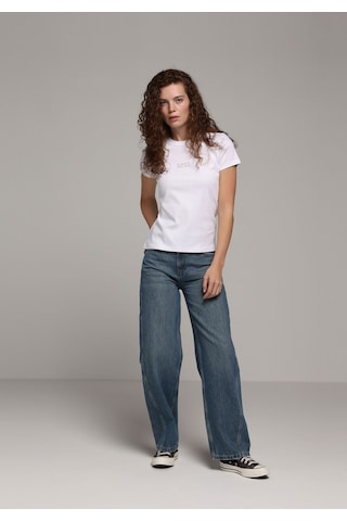 Colin's Colins Slim Fit Yuvarlak Yaka Baskılı Kadın Beyaz Kısa Kol Tişört Cl1079347 Q1.v2 Wht Beyaz