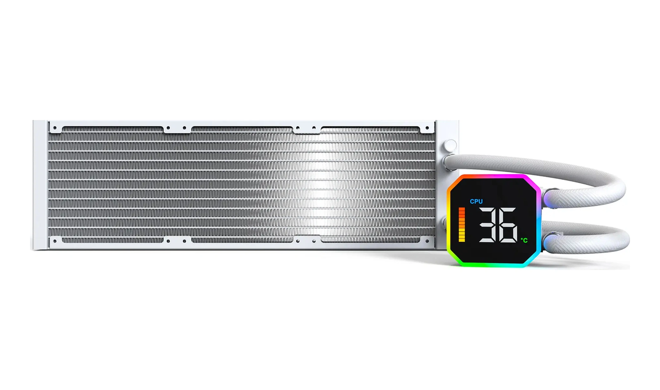 Montech Hyperflow Dijital 360 Cpu Sıvı Soğutucu, 3100 Rpm Pompalı 360 Mm Aıo, 3 120 Mm E28 Argb Fanl