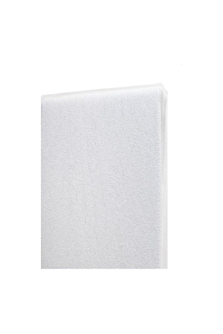 Bebesi Battal Boy 180x200+35 Cm Çift Kişilik Havlu Lastikli Çarşaf Takımı 2 Adet Yastık Kılıfı Beyaz
