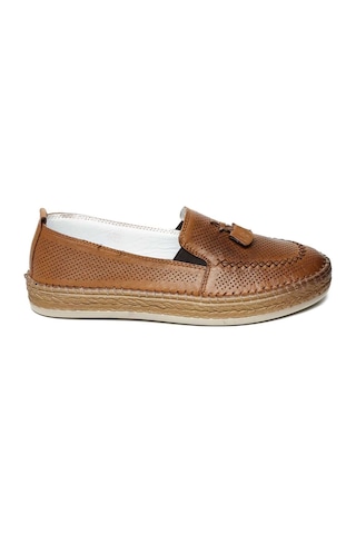 Bestello Püsküllü Poli Taban Casual 020-050 Kadın Ayakkabı Taba