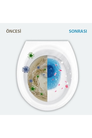 Tuvalet Temizleme Jeli Koku Giderici Desenli Klozet Jeli