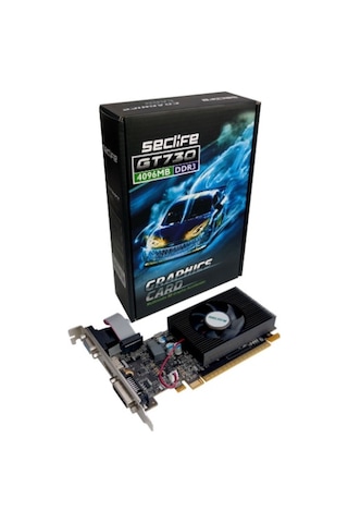 Seclife NVIDIA GeForce GT730 4 GB DDR3 128 Bit DVI HDMI VGA Ekran Kartı