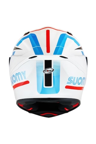 Suomy Track 97 Full Face Motosiklet Kaskı Beyaz -  Kırmızı