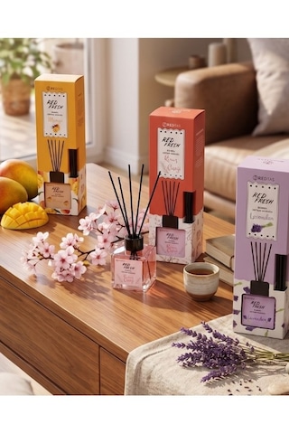 Redtaş Red Fresh Bambu Çubuklu Oda Kokusu Seti 3'lü Paket