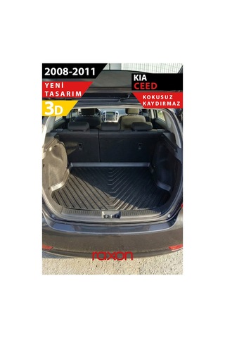 Kıa Ceed 2008 2011 Uyumlu 3d Bagaj Havuzu Su Geçirmez, Kaymaz, Yüksek Kenarlı