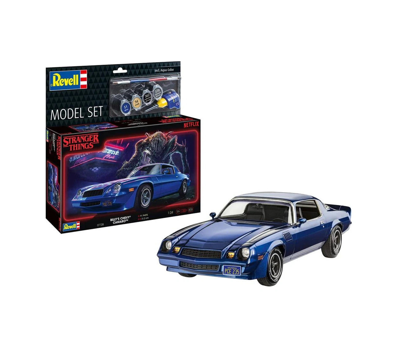 Revell Model Set 1:24 Chevy Camaro Z/28 Stranger Things 67728