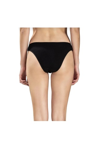 Jiber 655 Kadın Likralı Pamuklu Bikini Külot 12 Adet Siyah