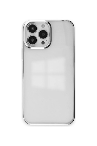Apple iPhone Uyumlu 13 Pro Kılıf Element Silikon - Gümüş Çok Renkli