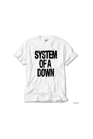 System Of A Down Beyaz Tişört Beyaz