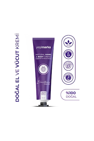 Yeşilmarka Böğürtlen Özlü Doğal El ve Vücut Kremi 75 ML