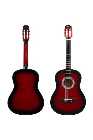 Fourtune Luca C-180rd Kırmızı Klasik Gitar Seti 4/4 Sap Ayarlı