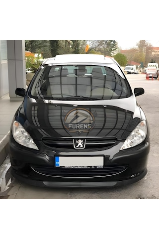 Peugeot 307 2001-2008 Uyumlu H Lip Esnek Ön Lip 2 Parça Karlık Ön Ek Tampon Altı Dil