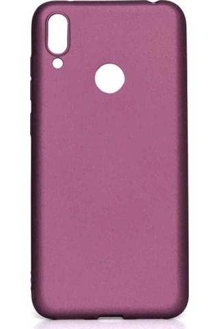 Huawei Y7 Prime 2019 Kılıf Zore Premier Silikon Kapak Mürdüm