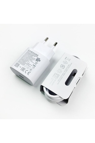 Samsung TA800 25 W Type-C Hızlı Şarj Aleti Kablo Set Beyaz