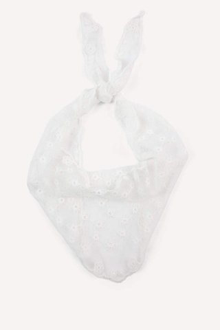 Defacto Kadın Çiçekli Beyaz Bandana H5492ax26smwt1 Beyaz-wt1