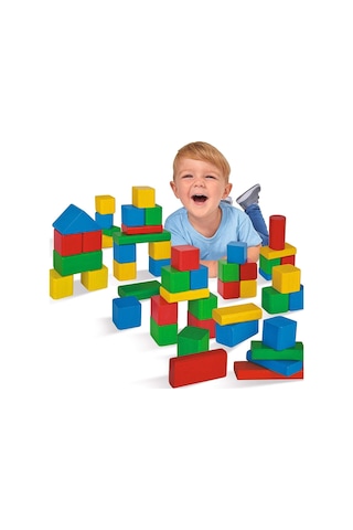 Eichhorn Renkli Ahşap Bloklar 50 Parça 1+ Yaş