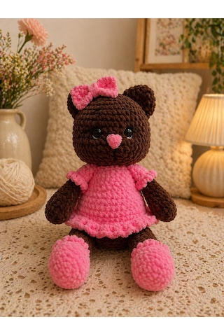 Amigurami Kız Ayıcık 046 - Pembe