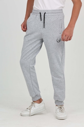 Toontoy Kids Toontoy Erkek Çocuk Baskılı Beli Paçası Lastikli Cepli Basic Jogger Eşofman Altı - 2 İplik Gri