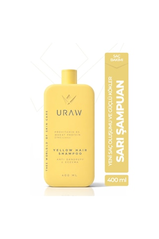 Uraw Onarıcı ve Saç Derisi Dengeleyici Bakım Sarı Şampuan 400 ML
