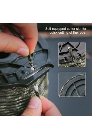 Geeksen Outdoor Nylon Çiftlif 4mm 100m: Çadır Rengi, Asma, Bağlama, Dağcılık İçin Dayanıklı Teller Çok Renkli