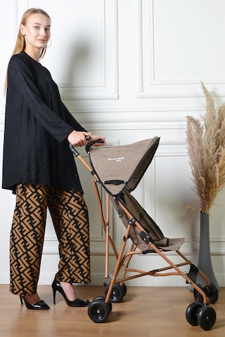 Baston Bebek Arabası Gold-kahve