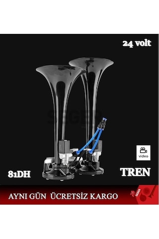 Seger 24V Tren, Tır, Ağır Kara Taşıtları Kornası 81Dh (Turbo)