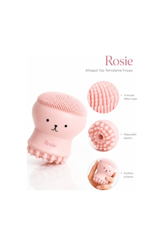 Rosie Ahtapot Yüz Temizleme Fırçası - Açık Pembe
