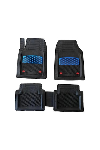 Ford Kuga 2023 Uyumlu 4 Cm Derin Havuzlu 5 Parça Set 3d Paspas Takımı Siyah - Mavi