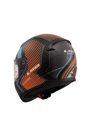 Ls2 Rapıd Extra Motosiklet Kaskı Mat Gri-Neon Turuncu