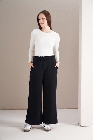 3 İplik Şardonlu Eşofman Siyah Siyah