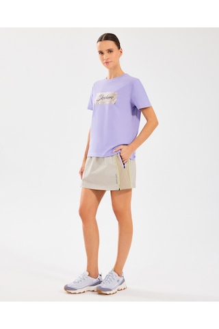 Skechers W Skort Short Kadın Off White Şort S2510117-102 Off White Beyaz