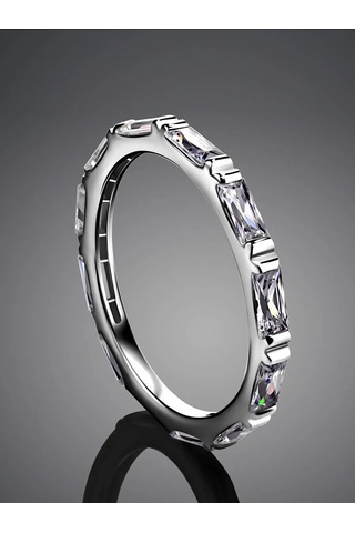 Marıola İnce Yüzük Yol Yapısı 925 Gümüş Ve Zirkonlardan 264680373 Gümüş